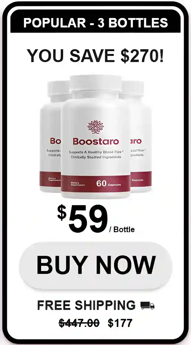 Boostaro 3 bottle pricing